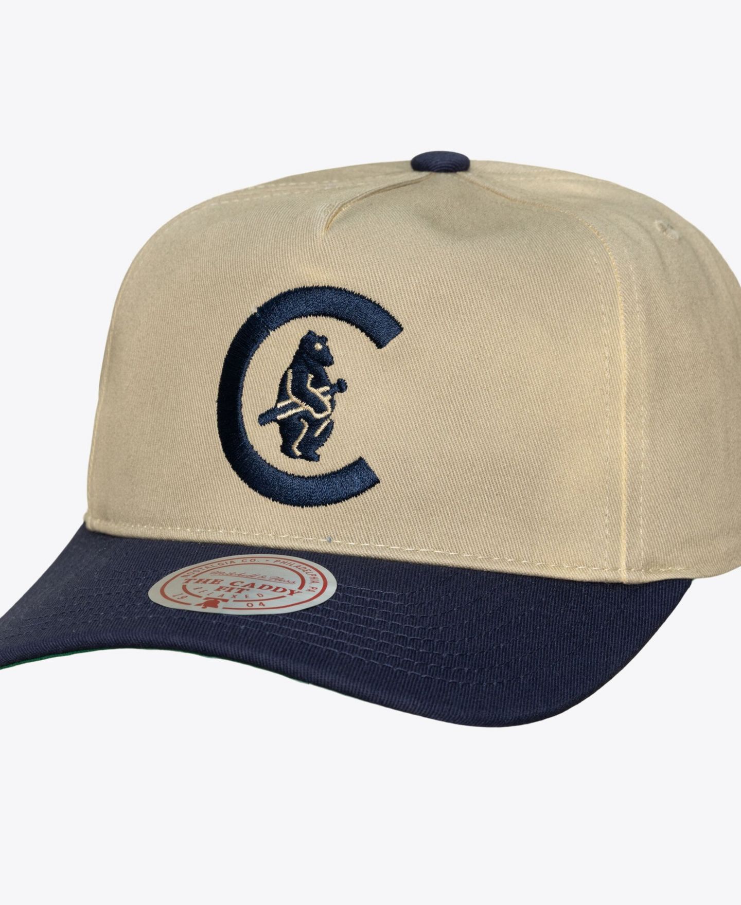 Мужская кепка Mitchell & Ness Cream Chicago Cubs Retro Roots Deadstock Cooperstown Snapback Hat — фото 1