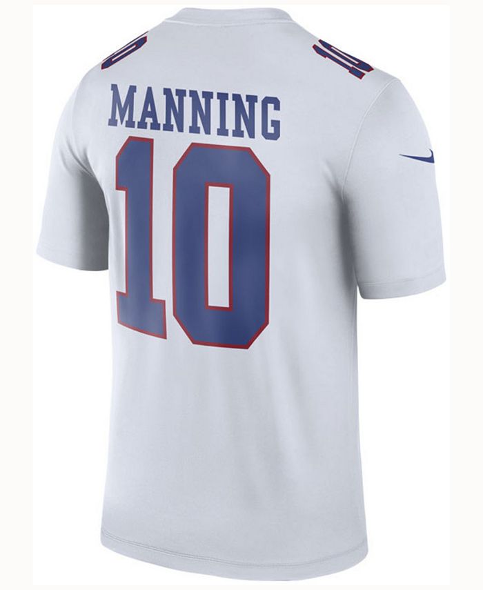 Nike Men's Eli Manning New York Giants Legend Color Rush Jersey - Macy's