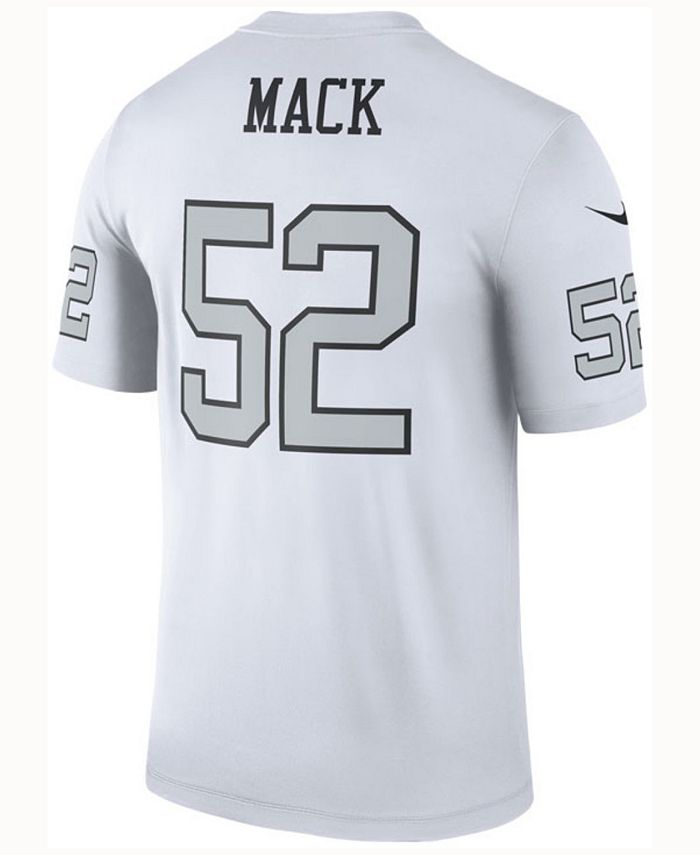 Nike Men's Khalil Mack Oakland Raiders Legend Color Rush Jersey - Macy's