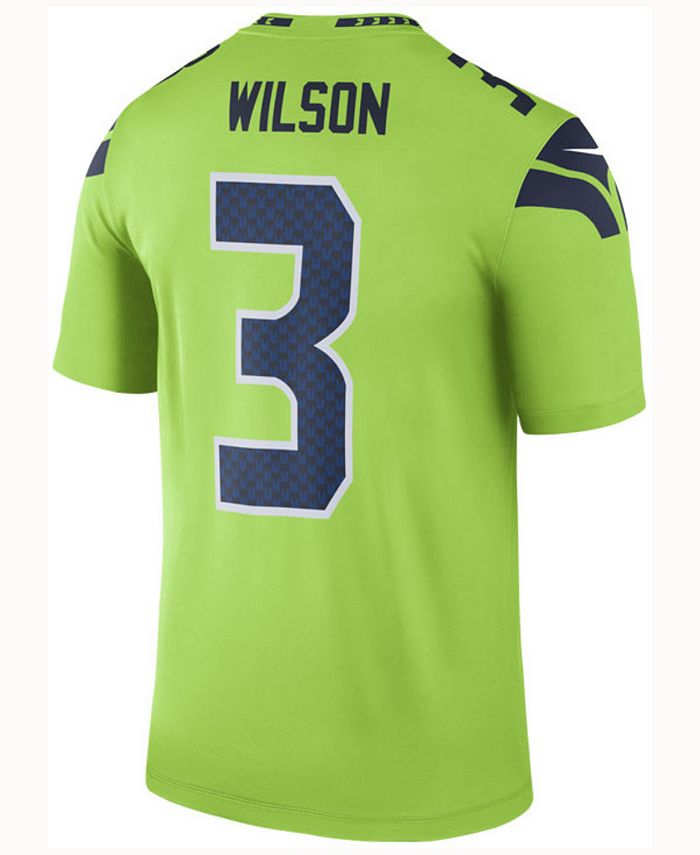 Nike Men Russell Wilson Seattle Seahawks Legend Color Rush Jersey