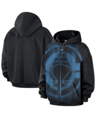 Nike - Men's Black La Clippers 2026 Standard Issue Practice Icon Fleece Pullover Hoodie Black, White