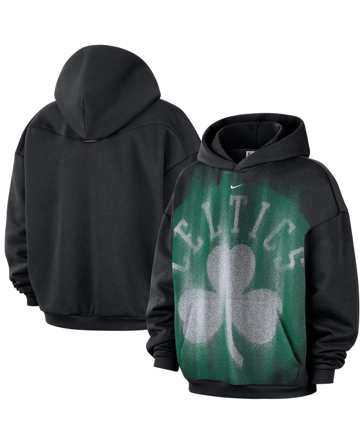 Nike Men's Black/ White Boston Celtics Icon Practice Hoodie