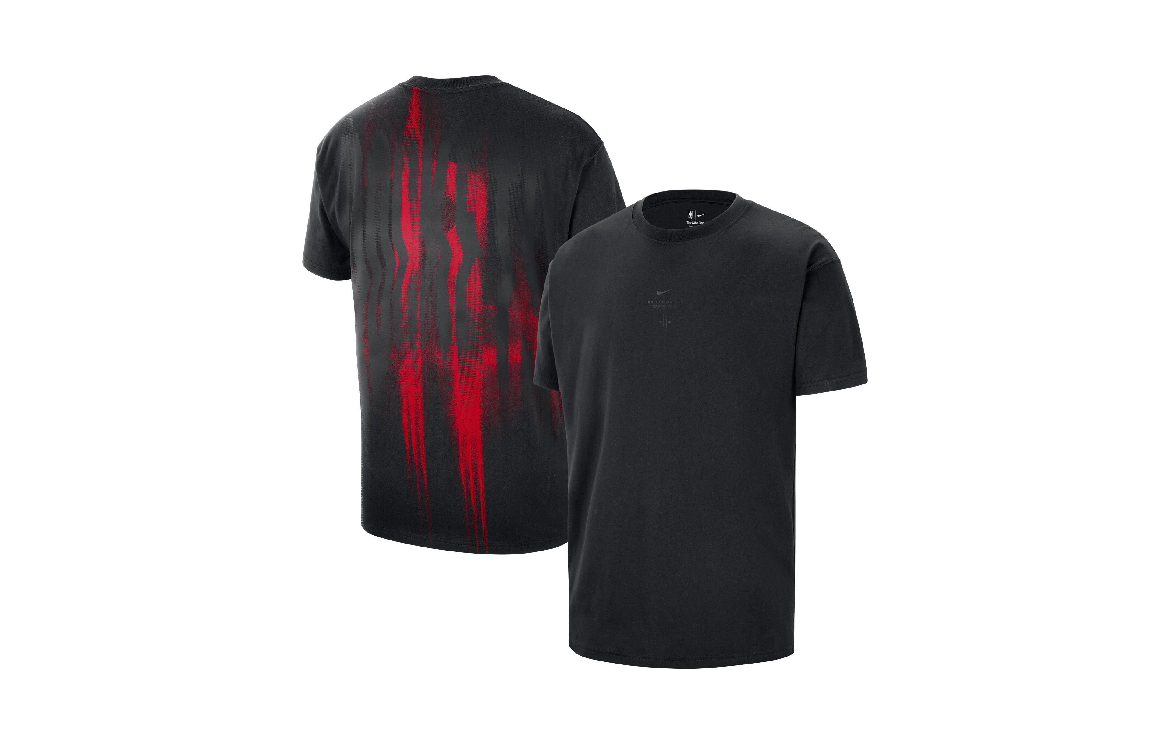 Nike Men's Black Houston Rockets Pregame Max90 T-Shirt