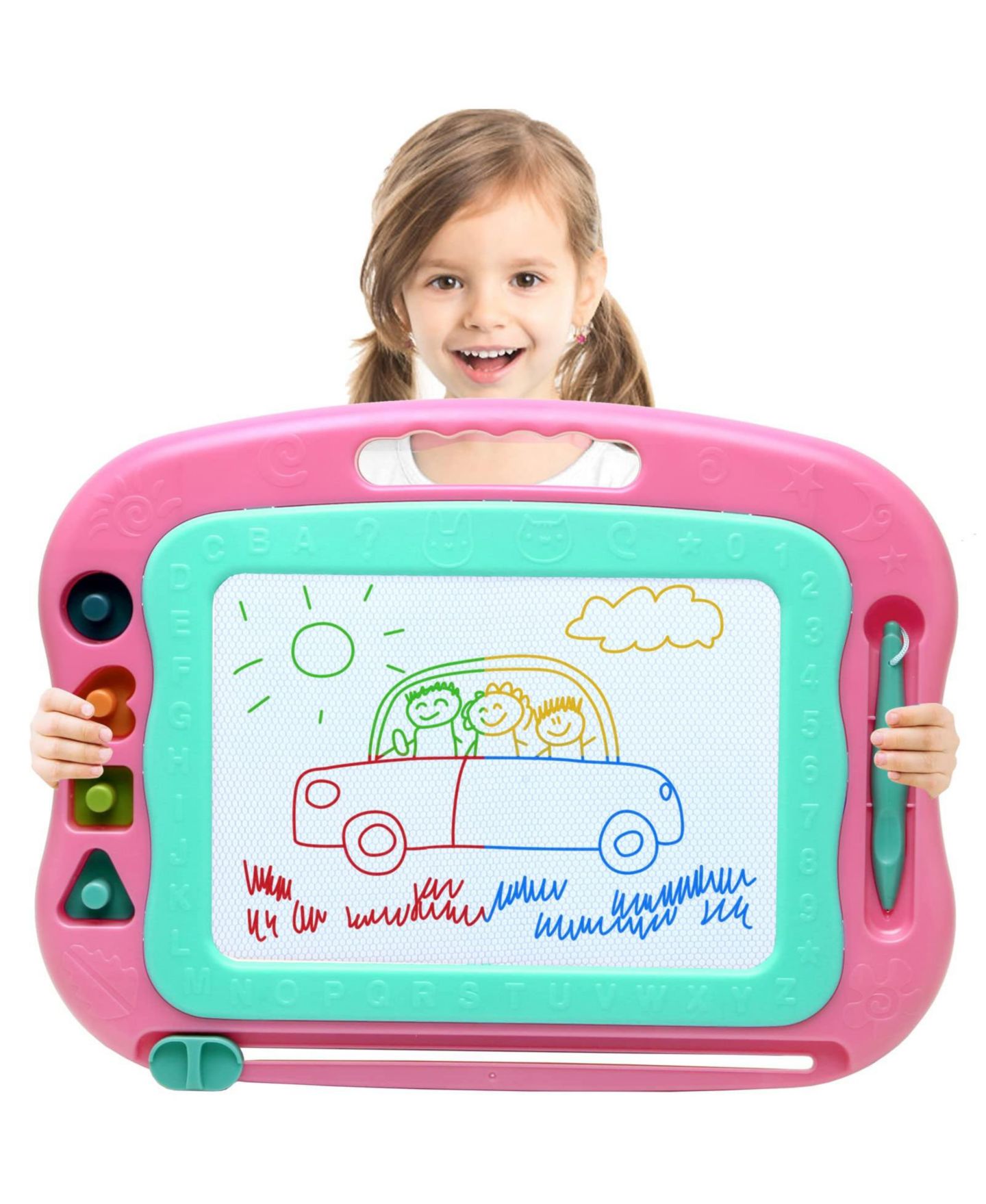 Детская игрушка GNUADZ Magnetic Easy-Erase Doodle Sketch Pad, Ages 3+, цвет: Розовый — фото 1