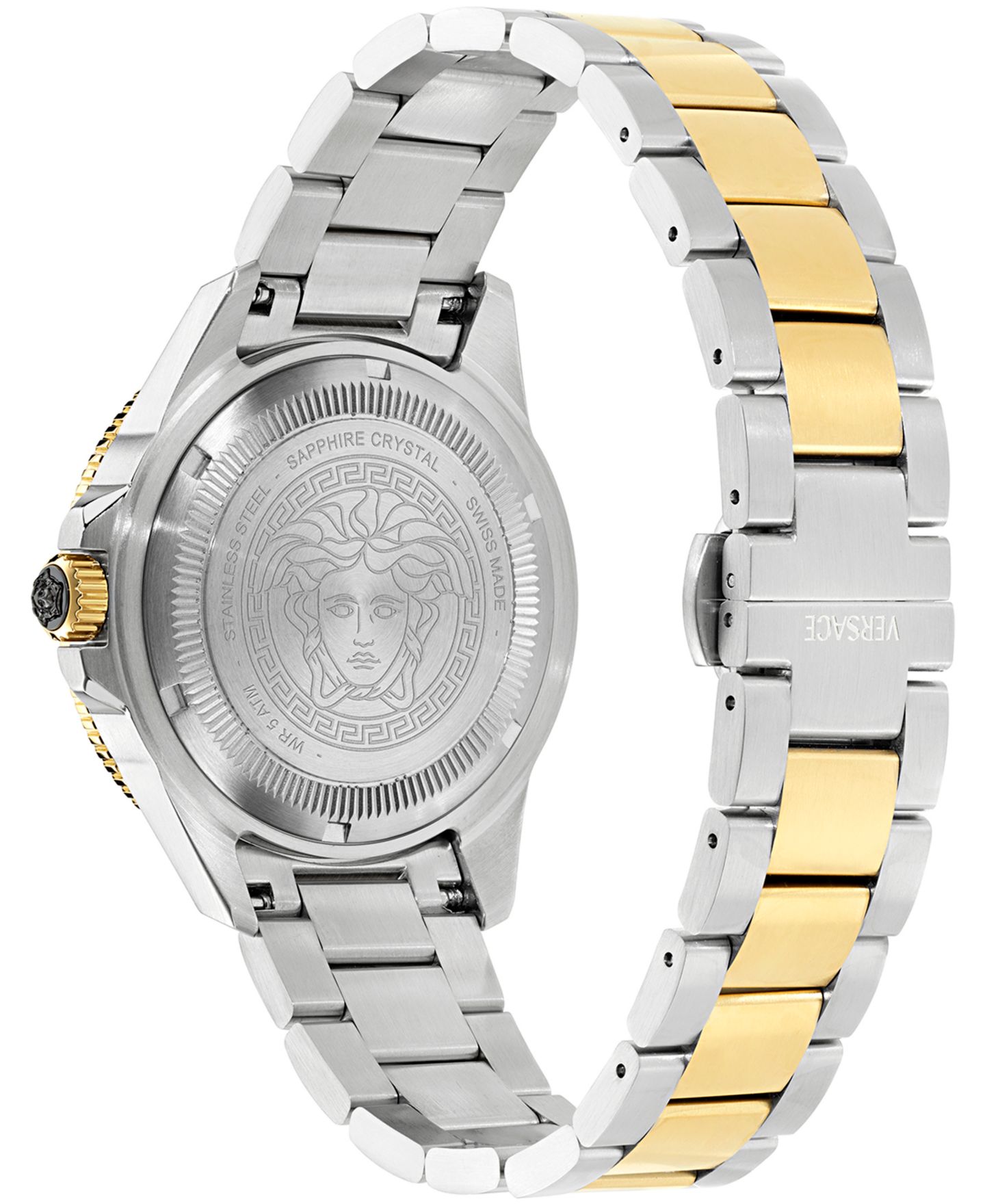 Мужские часы Versace Greca Force Two Tone Bracelet Watch, 42mm — фото 3