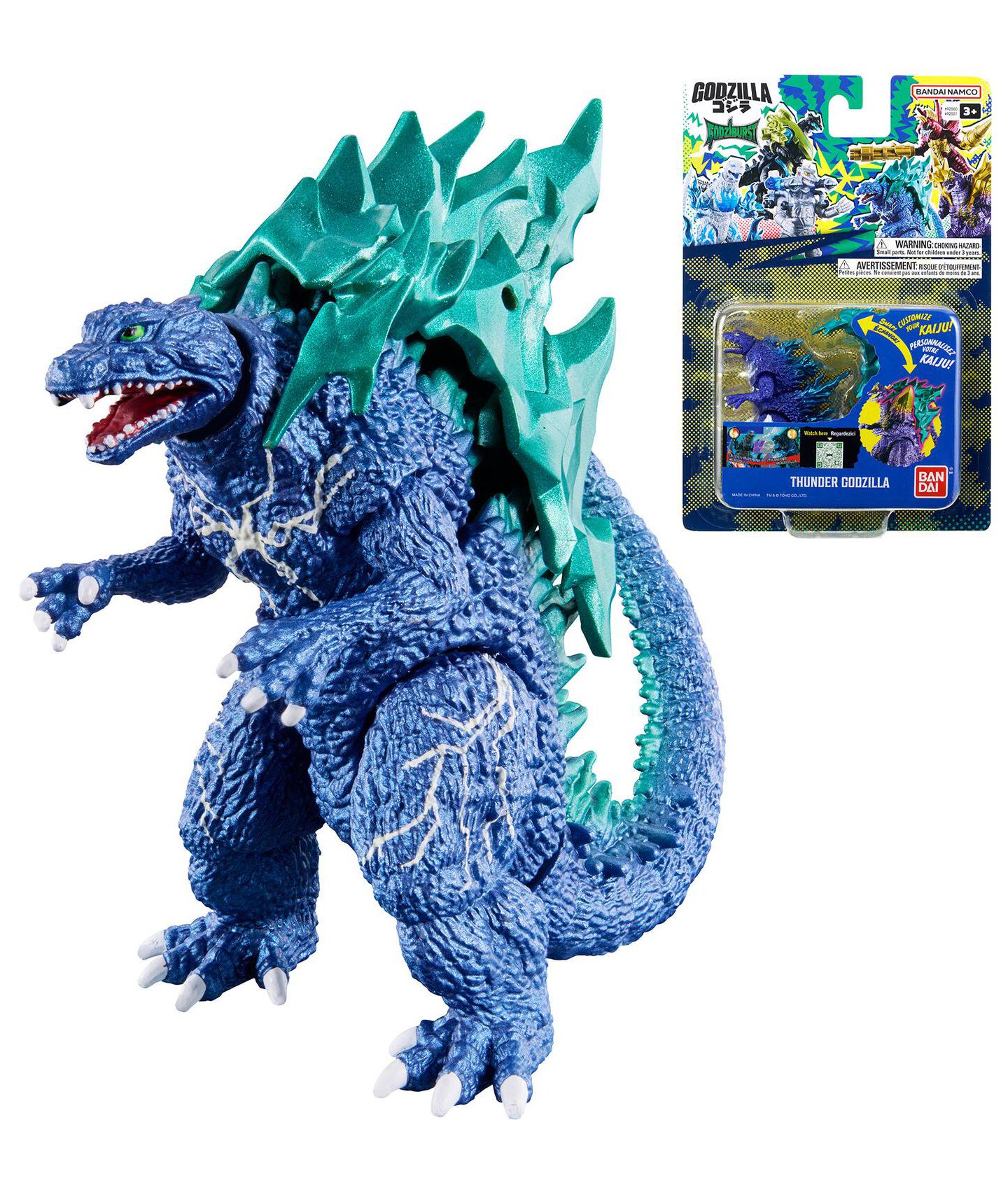 Фигурка Bandai Godzilla Godziburst Thunder Godzilla, от 4 лет, цвет: Open Miscellaneous — фото 1