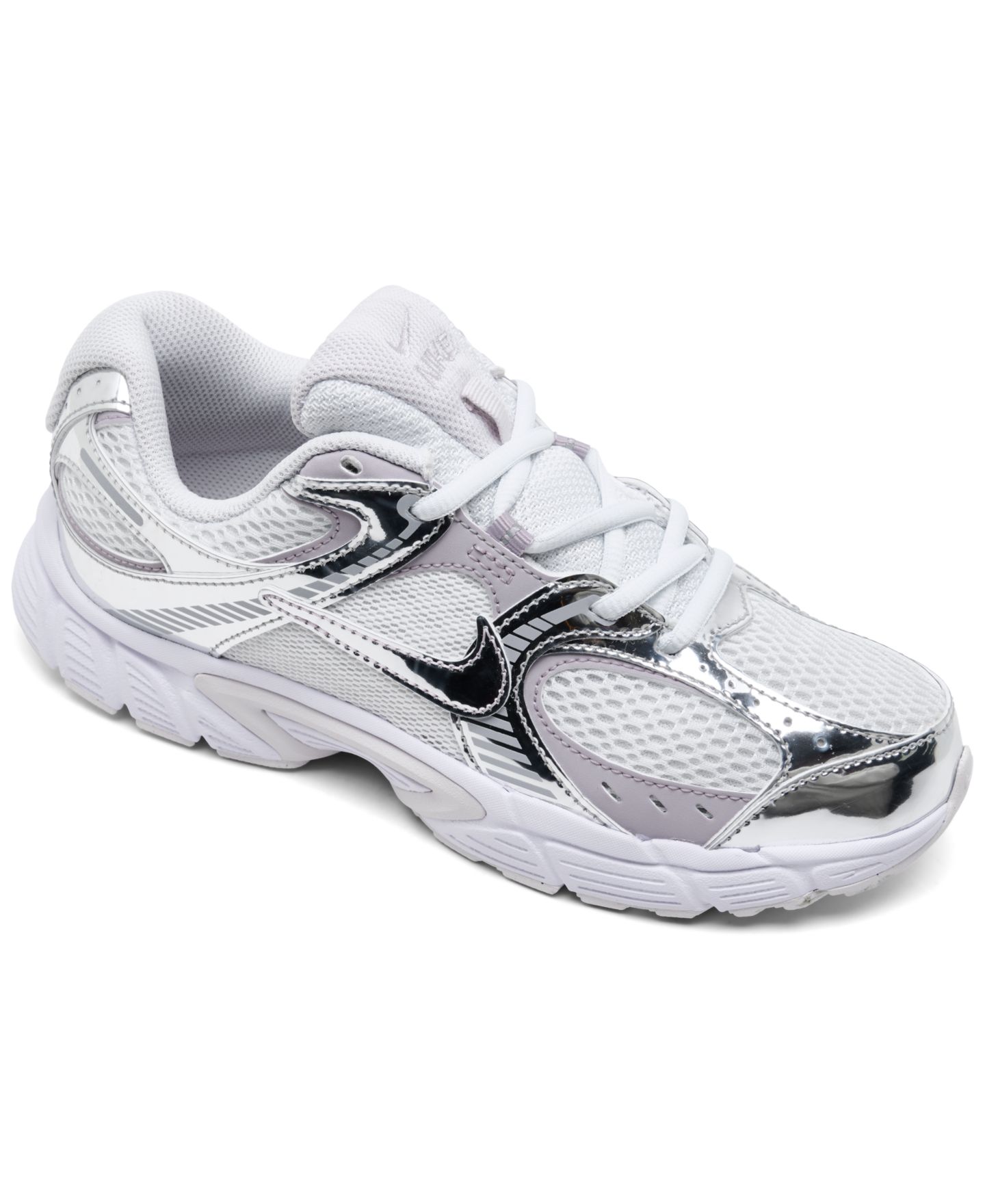Кроссовки Nike V5 RNR Retro Athletic Sneakers from Finish Line для девочек, цвет: Белый / Серебристый — фото 1