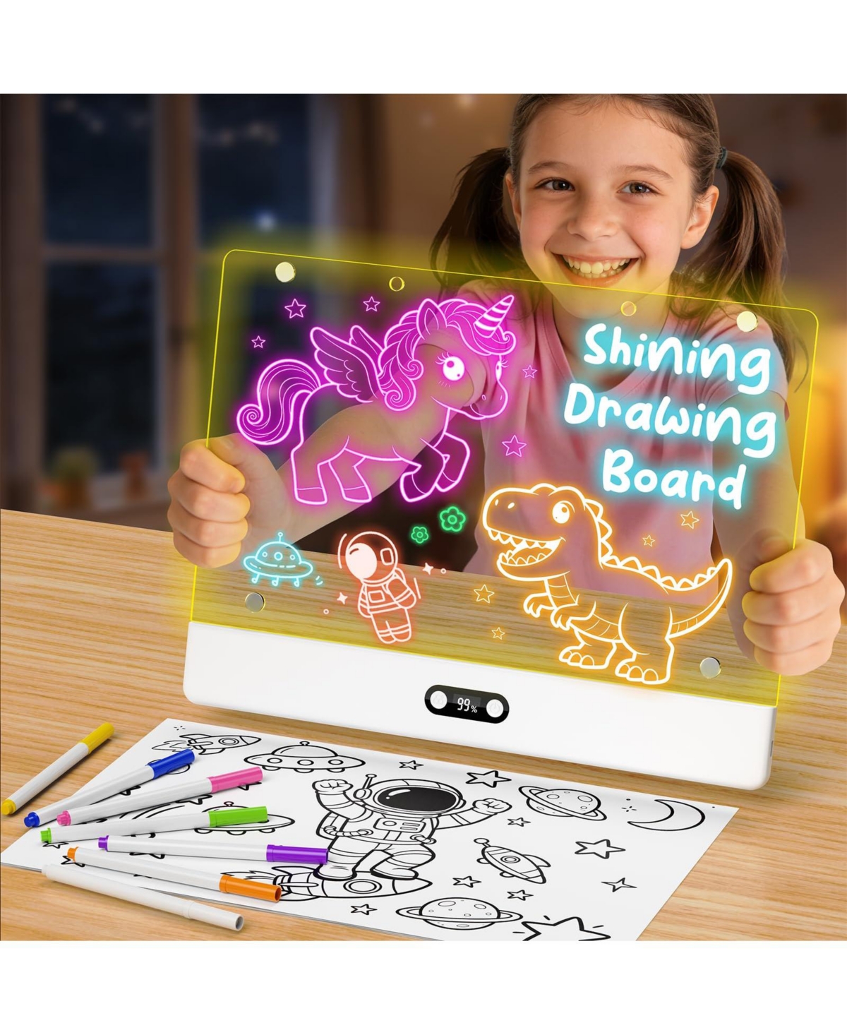 Gnuadz Led Rechargeable Drawing Board