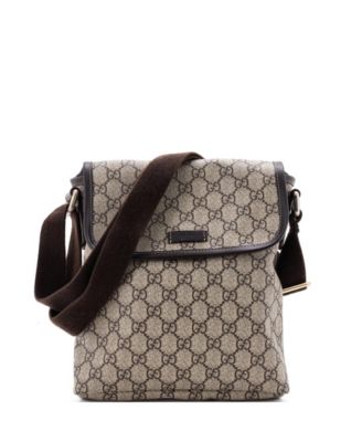 Small Flap Messenger GG Coated Canvas