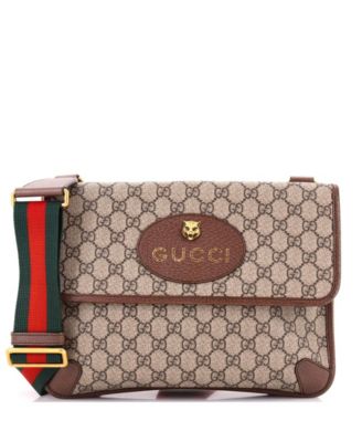 Medium Neo Vintage Flap Messenger GG Coated Canvas
