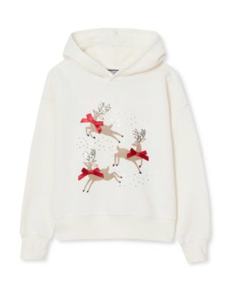 Girls' 4-16 Oversized Dropped-Shoulder Long-Sleeve Hoodie