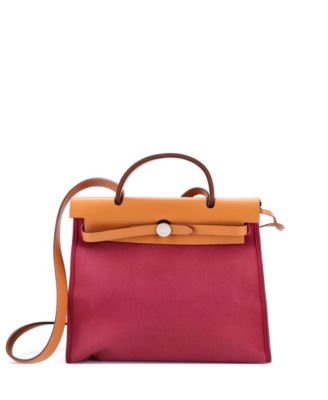 Herbag Zip Leather and Canvas Work Tote