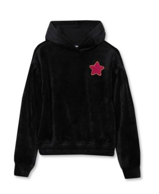 Girls' 4-16 Plush Long-Sleeve Drop-Shoulder Hoodie