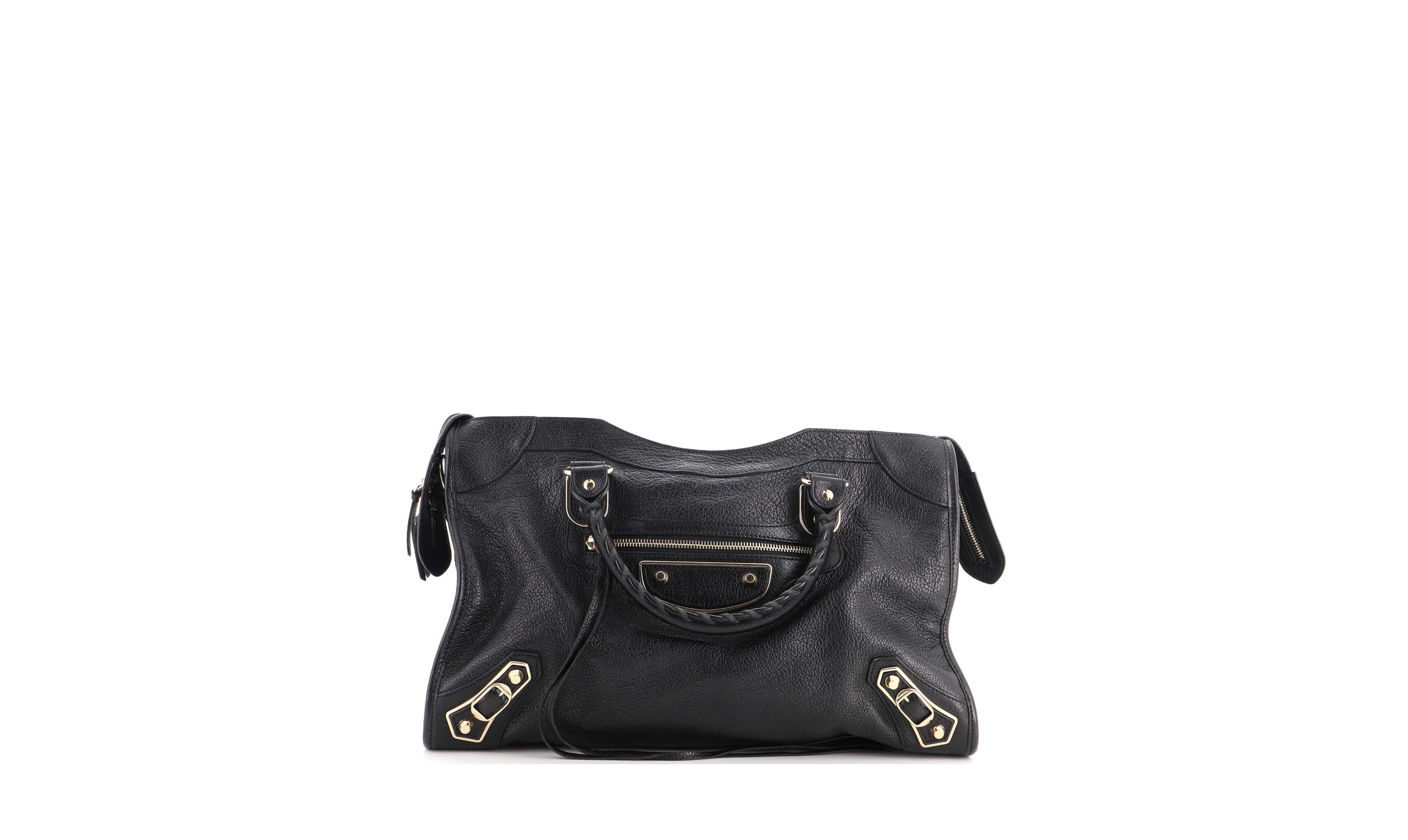 Pre-Owned Balenciaga City Leather Metallic Edge Shoulder Bag