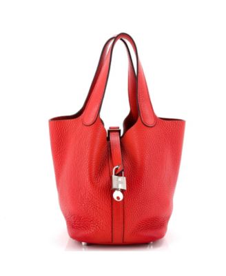 Pre-Owned Hermes PM Picotin Lock Bag Clemence
