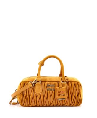 Large Arcadie Top Handle Bag Matelasse Leather