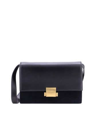 Bellechasse Leather and Suede Shoulder Bag