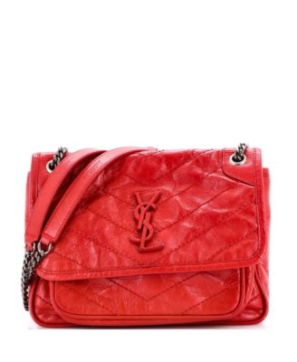Baby Niki Chain Flap Bag Matelasse Chevron Leather
