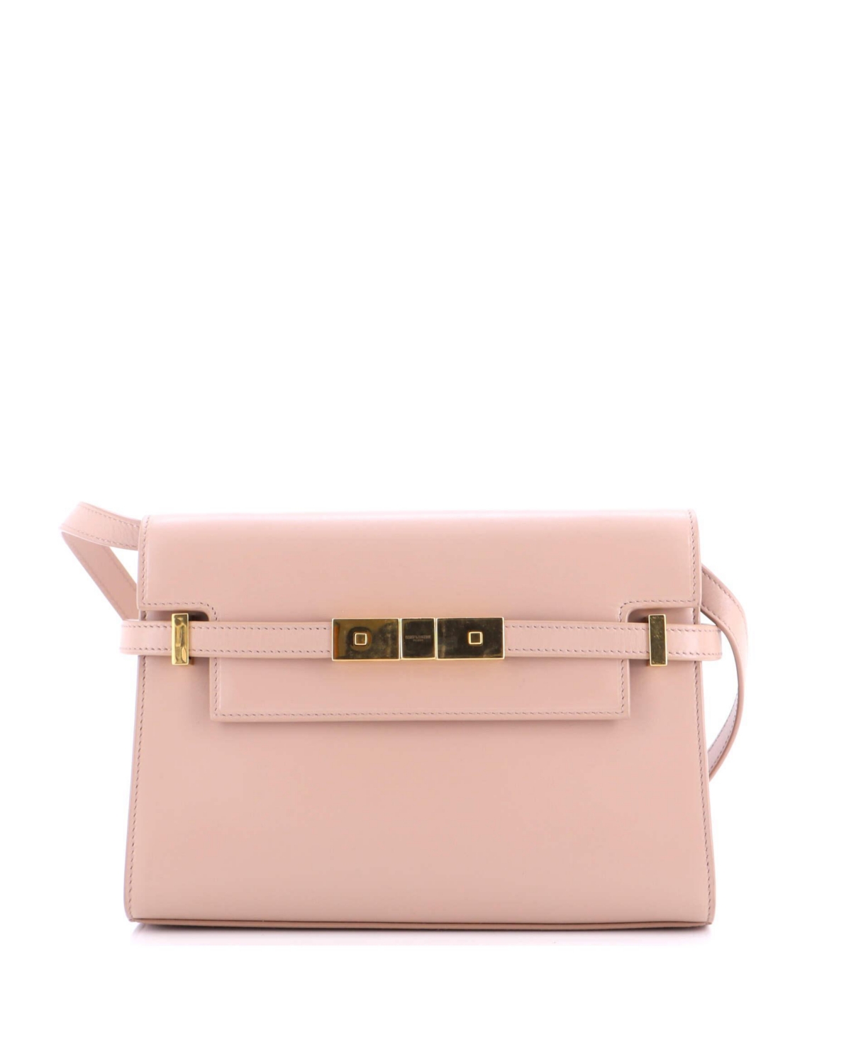 Pre-Owned Saint Laurent Small Manhattan Shoulder Bag Leather - Natural