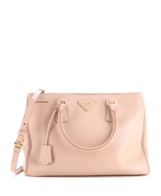 Medium Double Zip Lux Tote Saffiano Leather