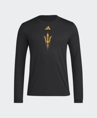 Men's Black Arizona State Sun Devils Primary Locker Logo Pre-Game Long Sleeve T-Shirt