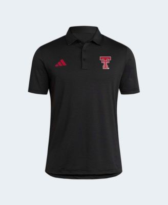 Men's Black Texas Tech Red Raiders Ultimate 365 Stripe Polo Shirt