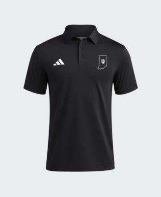 Men's Black Indiana Hoosiers Ultimate 365 Solid Polo Shirt