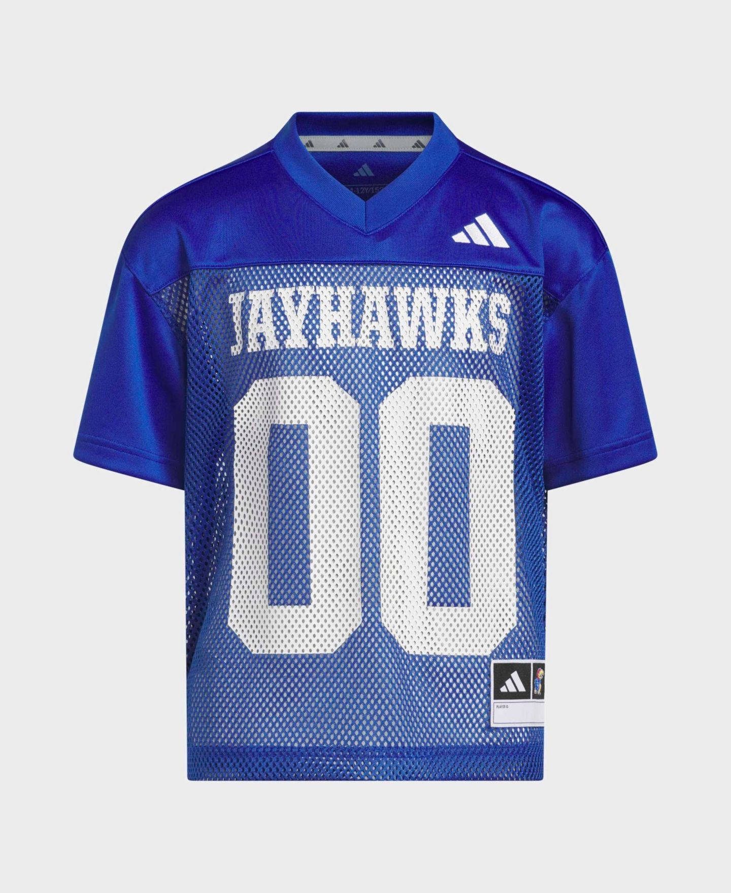 Детское джерси adidas Big Boys and Girls Blue Kansas Jayhawks Tailgate Jersey — фото 1