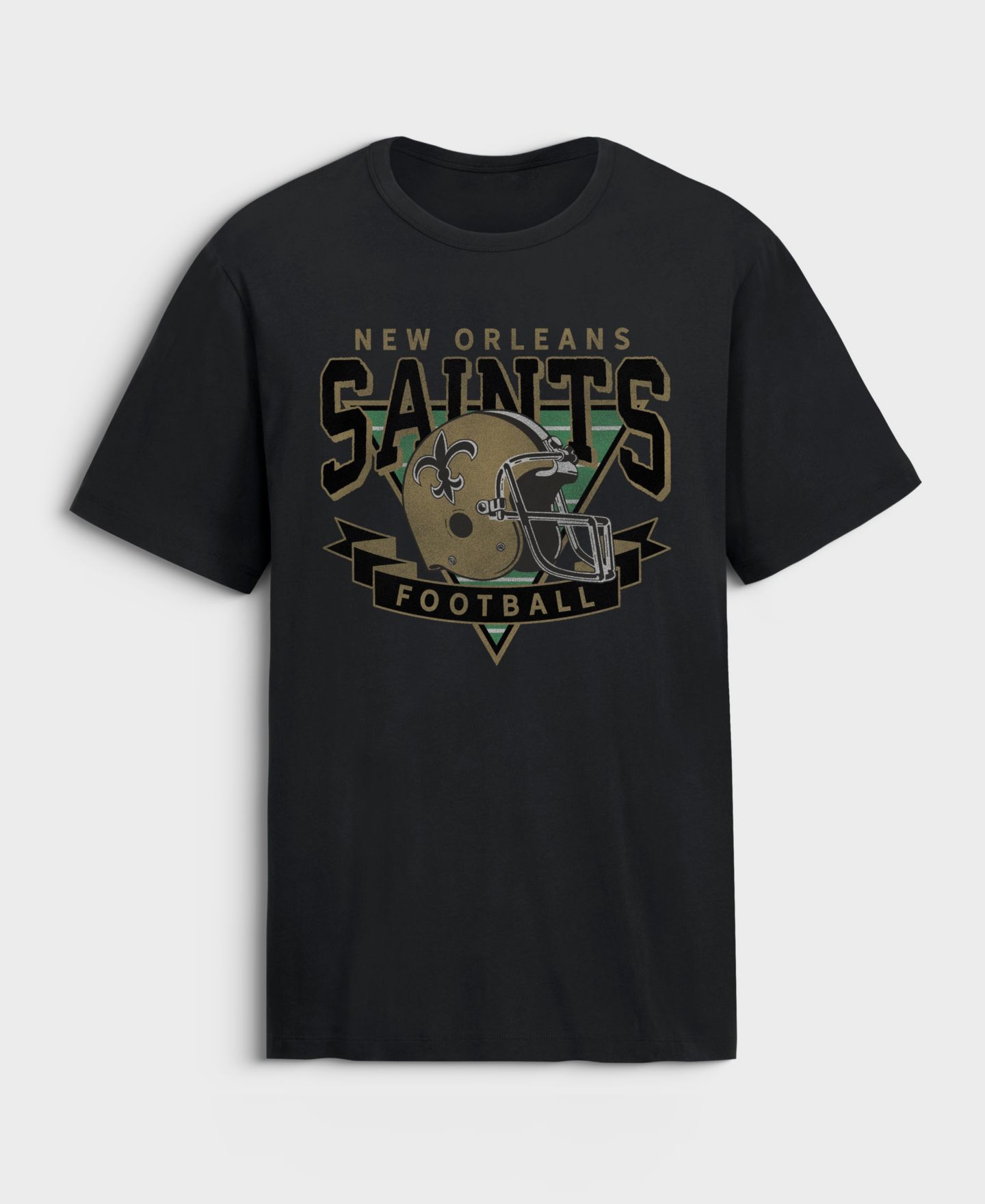 Мужская футболка Fanatics Black New Orleans Saints Old Fashion Rushing Legacy Cotton — фото 1