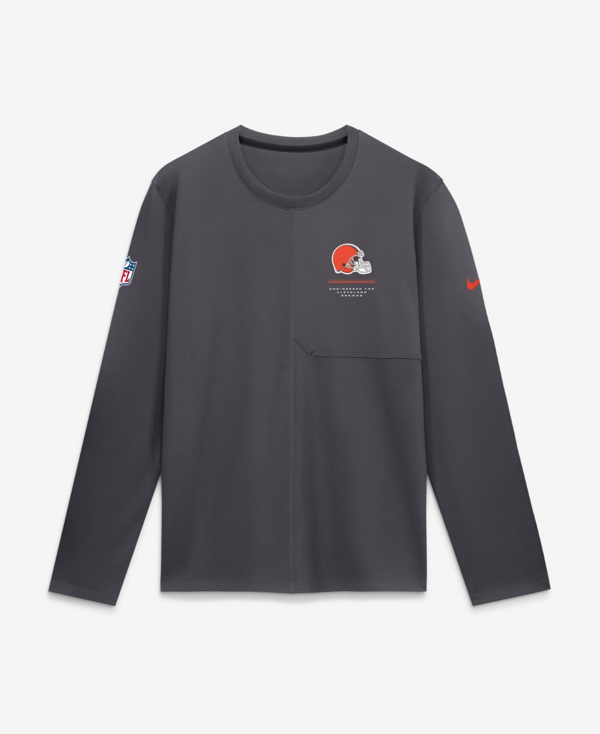 Nike Men's Cleveland Browns Sideline Coaches Long Sleeve T-Shirt