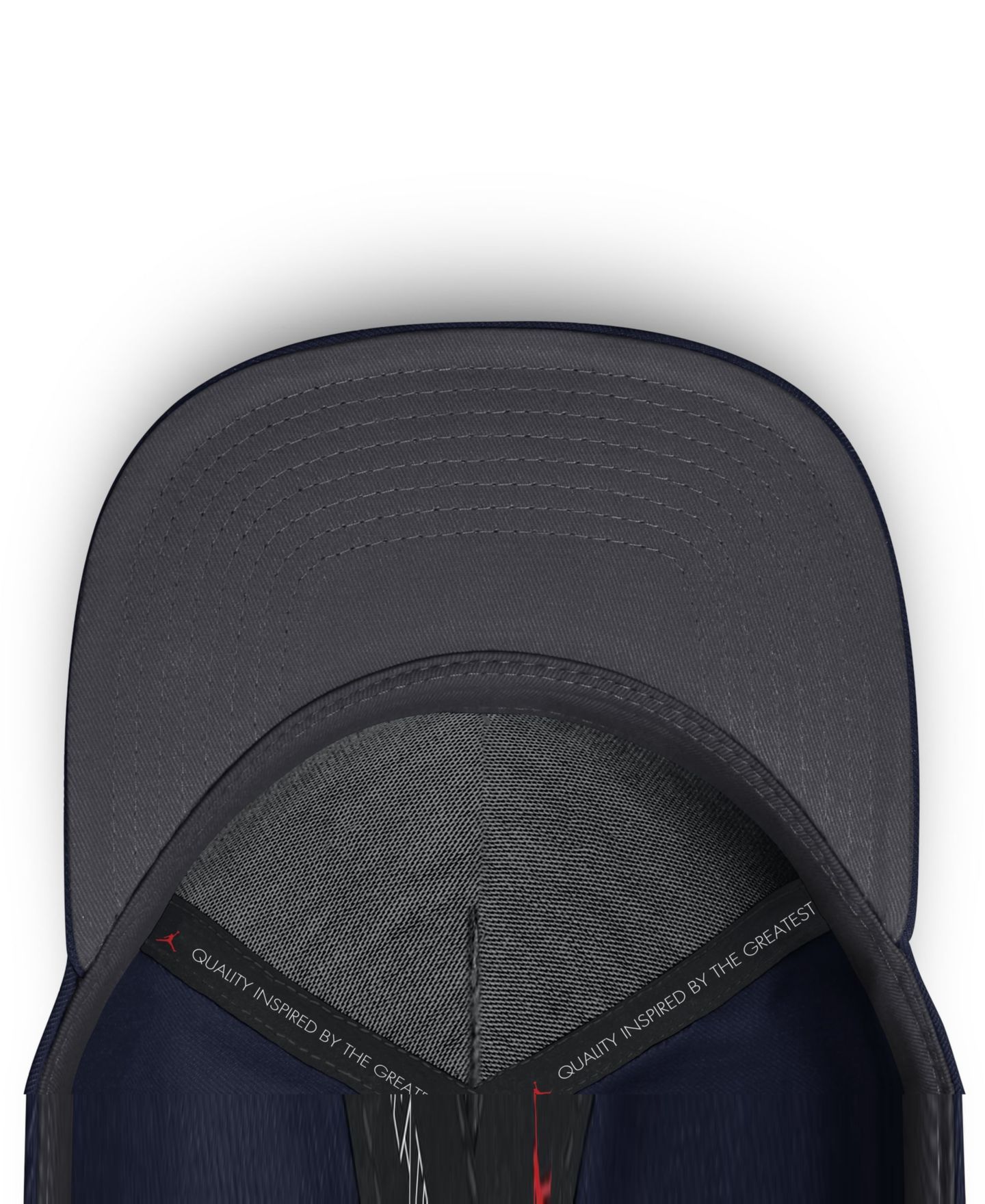 Мужские головные уборы Jordan Navy North Carolina Tar Heels 2026 Sideline Dri-FIT Rise Adjustable Hat — фото 2