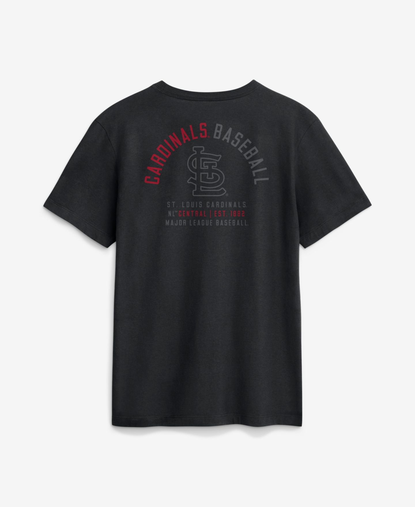 Мужская футболка Nike Black St. Louis Cardinals Split Logo — фото 2