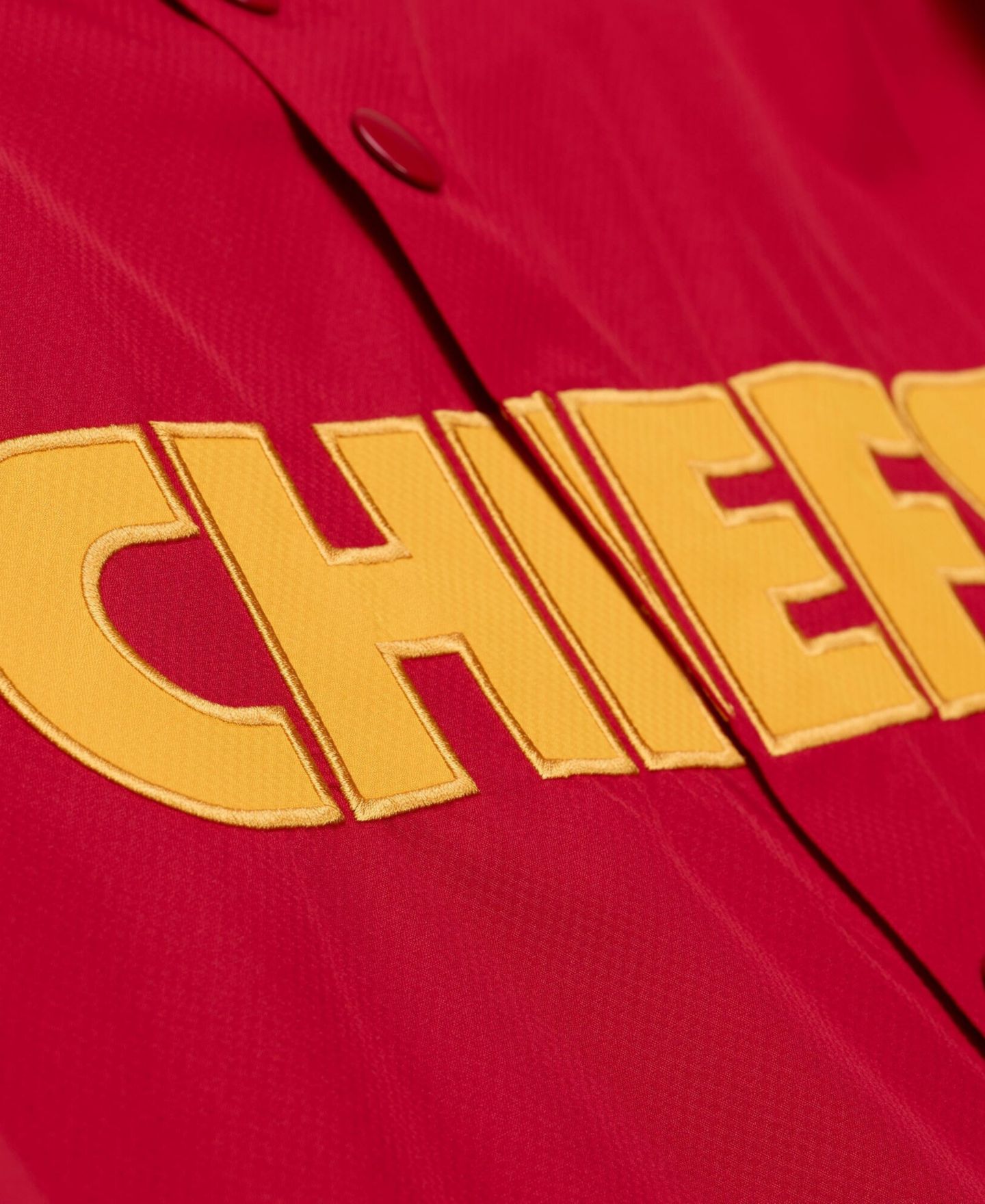 Мужская куртка Mitchell & Ness Red Kansas City Chiefs Coaches Full-Snap Hooded Windbreaker — фото 4