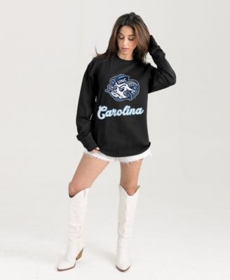 Women's Black North Carolina Tar Heels Oversized Honor Roll Long Sleeve T-Shirt