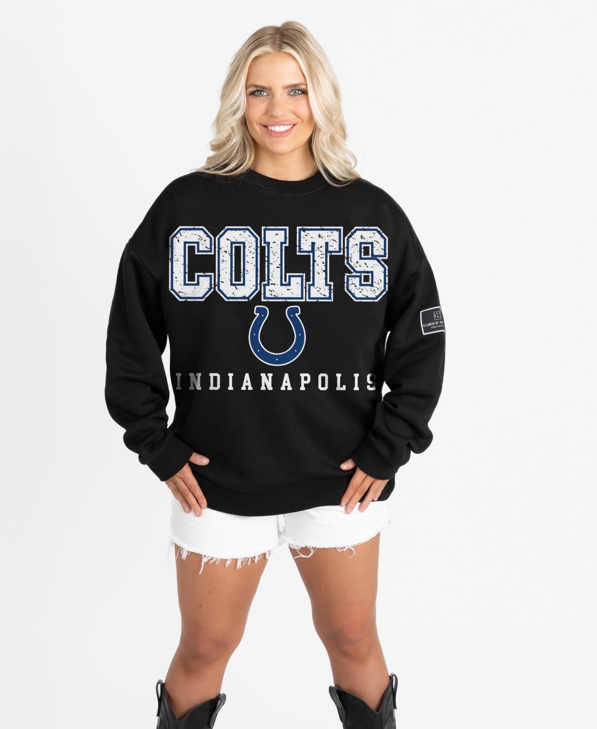 Gameday Couture Women's Indianapolis Colts Oversized Crewneck Sweatshirt