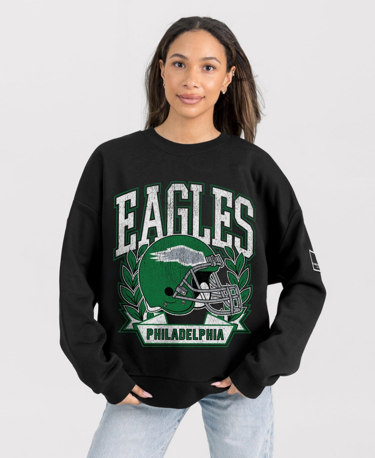 Gameday Couture Women's Philadelphia Eagles Victory Lane Oversized Fleece Sweatshirt