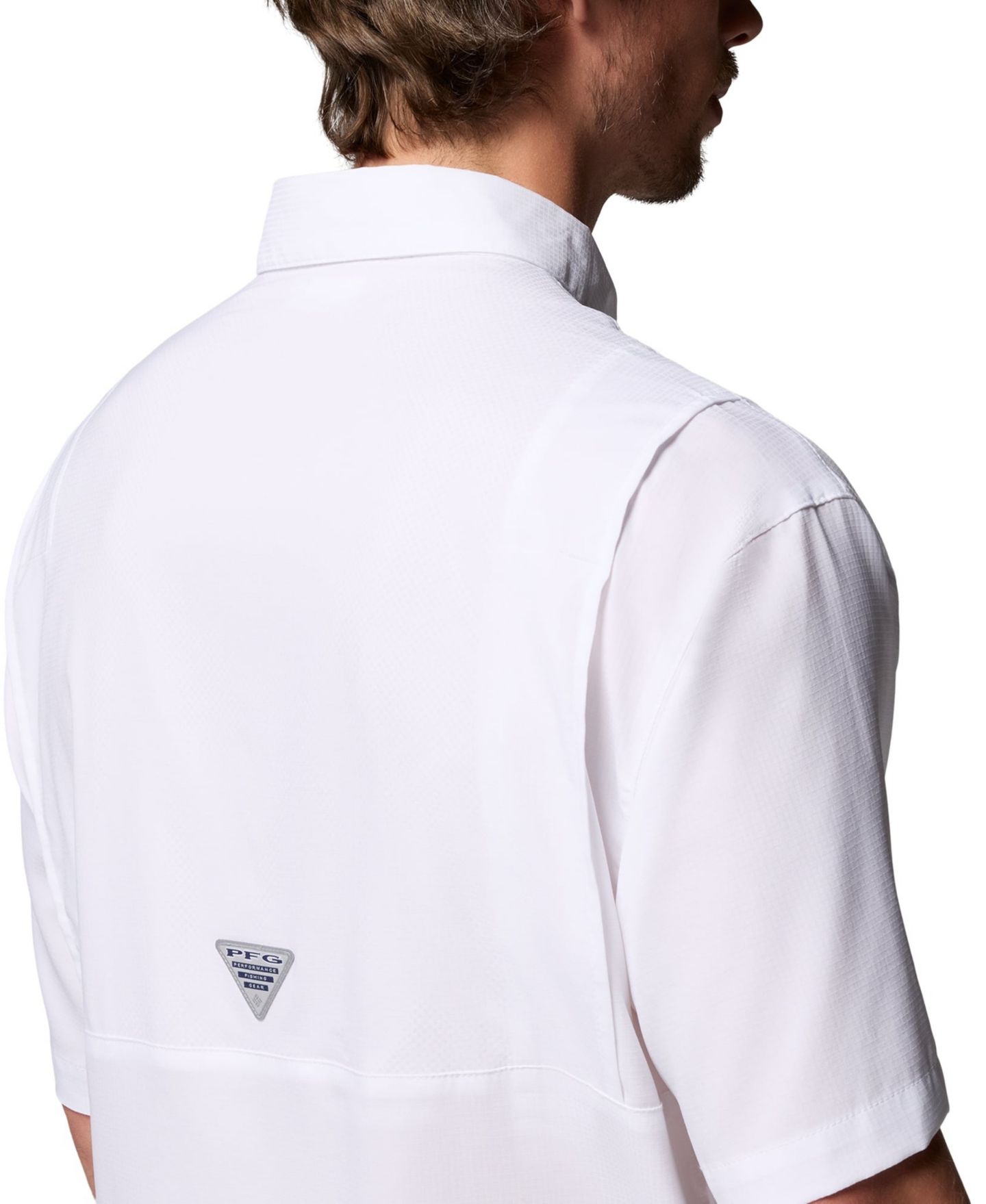 Мужская рубашка Columbia White Georgia Bulldogs Tamiami Omni-Shade Button-Down — фото 4