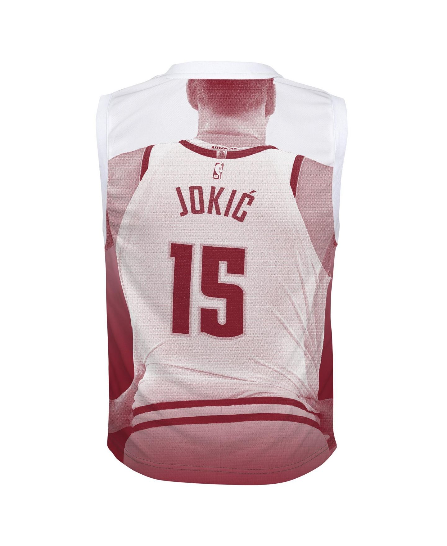 Детский топ Outerstuff Nikola Jokic Red Denver Nuggets Hometown Fashion Jersey — фото 3