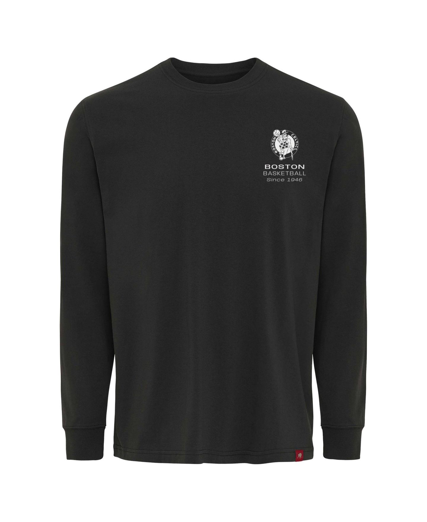 Футболка Sportiqe Adult Anthracite Boston Celtics Athletic Club Collection Sherwood Relaxed Fit Premium Long-Sleeve — фото 2