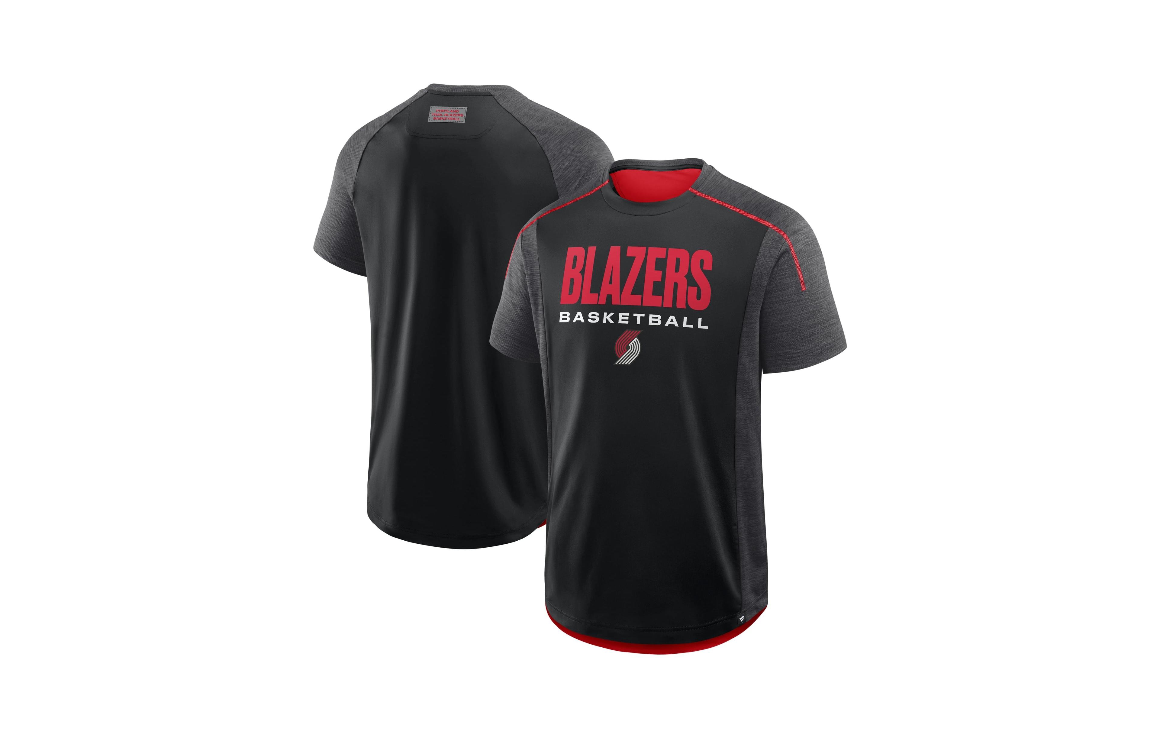 Fanatics Men's Portland Trail Blazers Inbound Pass Play Classic-Fit Crewneck T-Shirt
