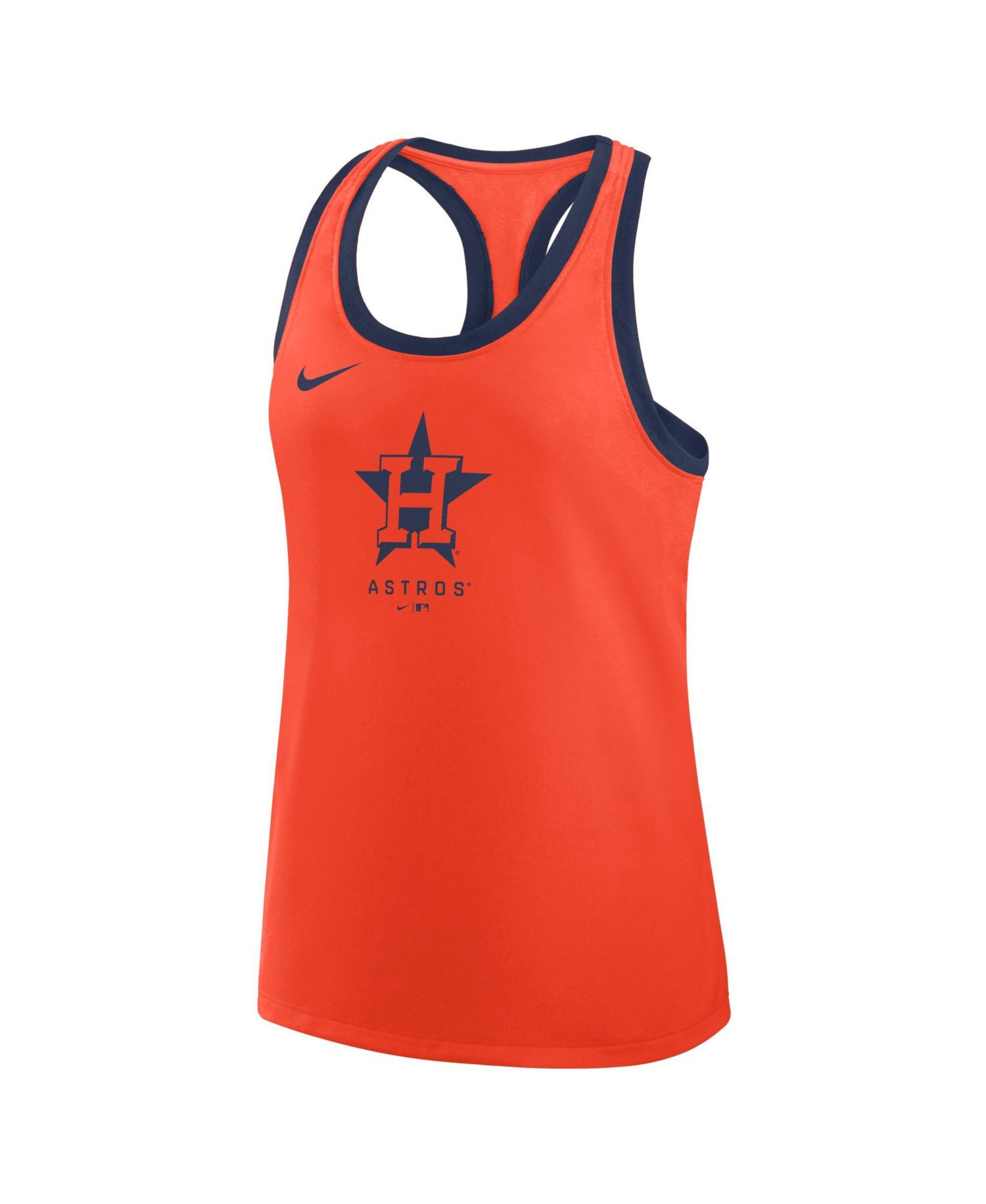 Women's Orange Houston Astros Tri-Blend Dri-FIT Racerback Tank Top