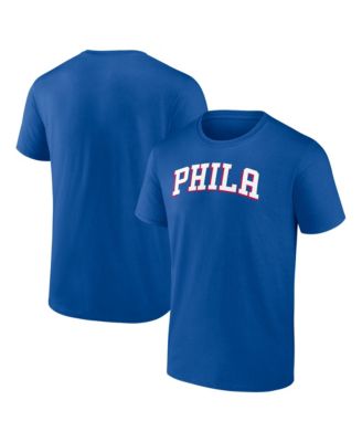 Men's Royal Philadelphia 76ers Wordmark T-Shirt