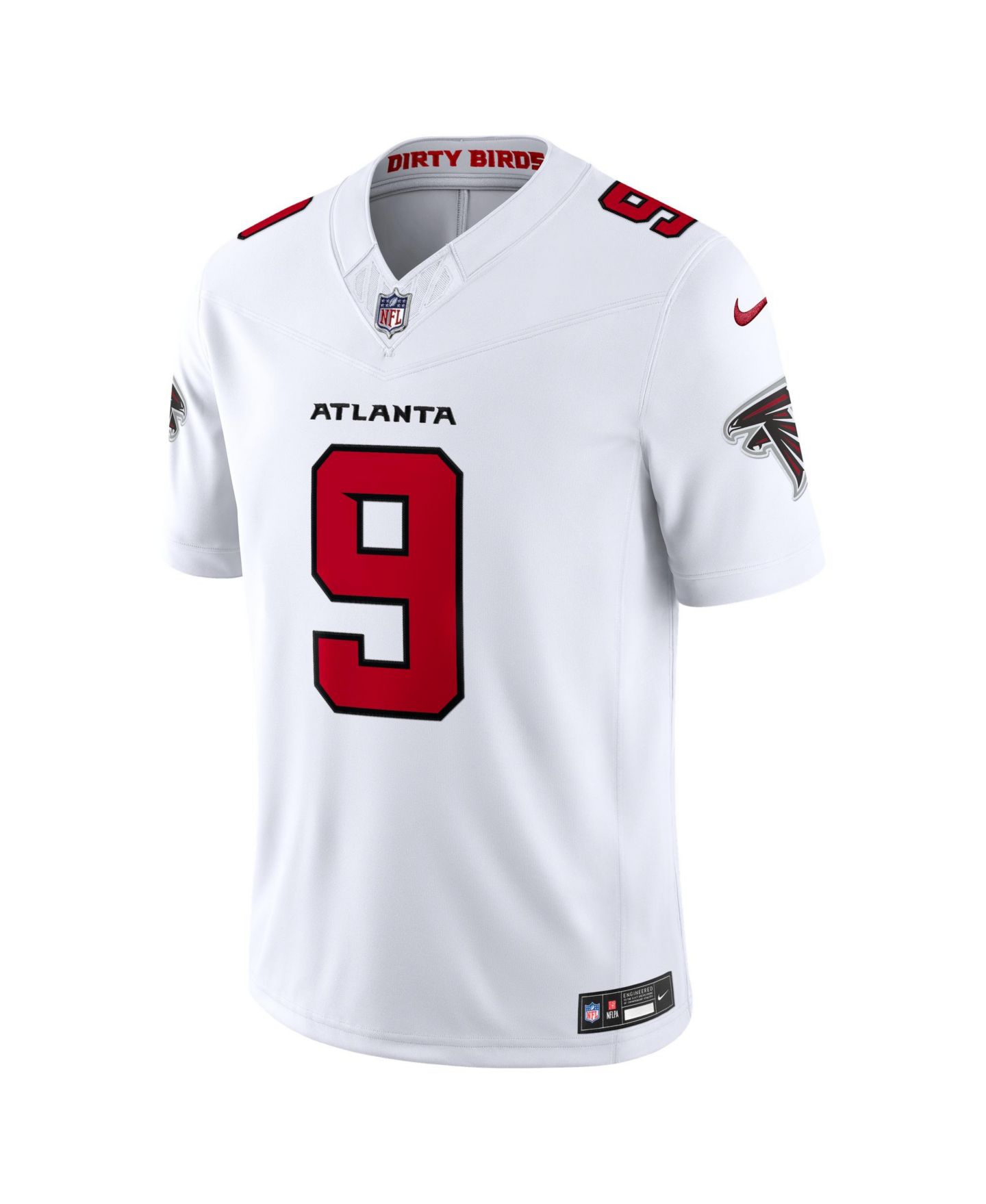 Мужской топ Nike Michael Penix Jr. White Atlanta Falcons Vapor F.U.S.E. Stitched Limited Jersey — фото 7