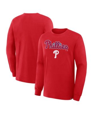 Men's Red Philadelphia Phillies Lock-Up Legacy Long Sleeve T-Shirt