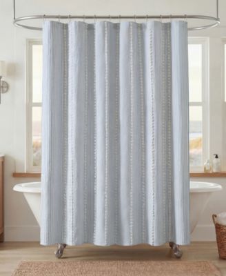 Anslee Textured Stripe Shower Curtain, 72" x 72"