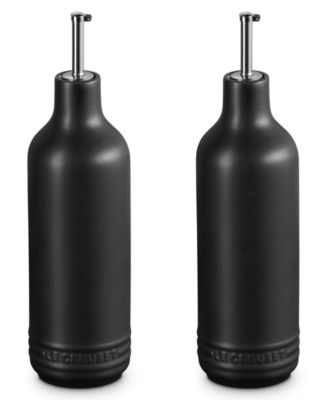 Signature Stoneware Oil Cruets, Set of 2