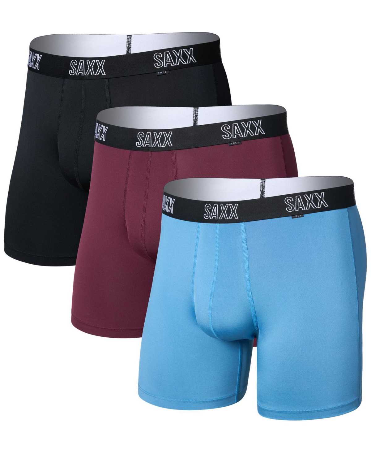 Saxx Men's Droptemp Freeform-support Boxer Briefs, 3-pack In Multi