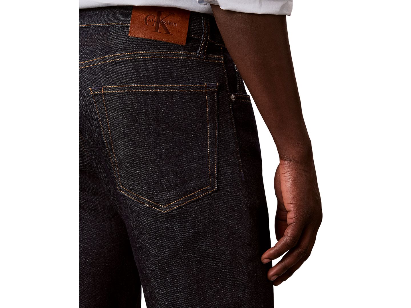Мужские джинсы Calvin Klein Slim-Fit Stretch Denim Jeans, цвет: Индиго — фото 5