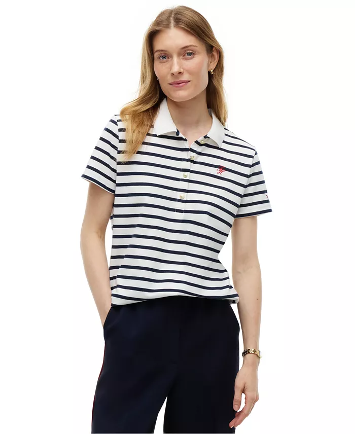 Women's Script Logo Polo T-Shirt - thumbnail 3