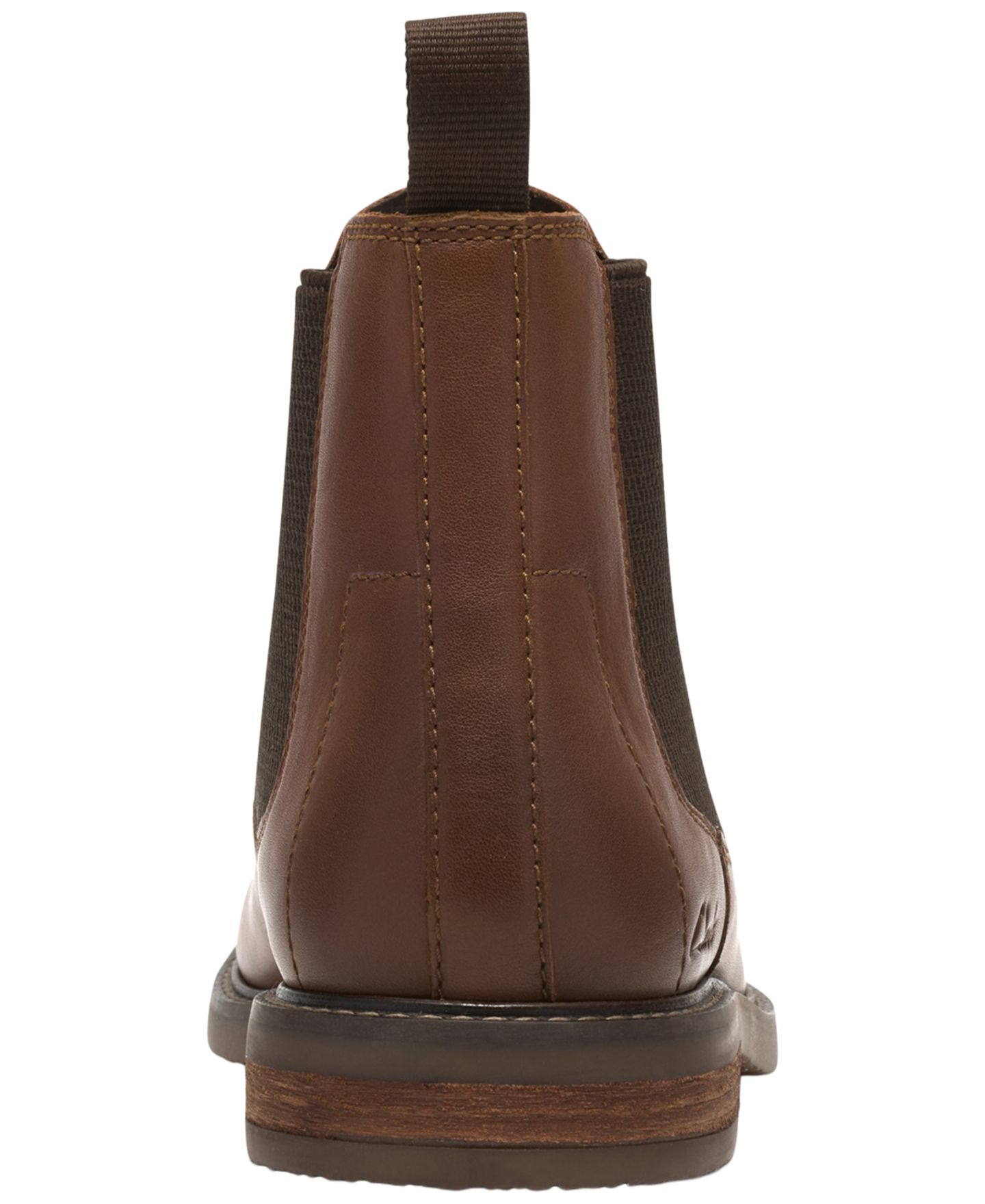 Мужские ботинки Clarks Jaxen Easy Chelsea Leather, цвет: Тёмный рыжевато-коричневый — фото 4